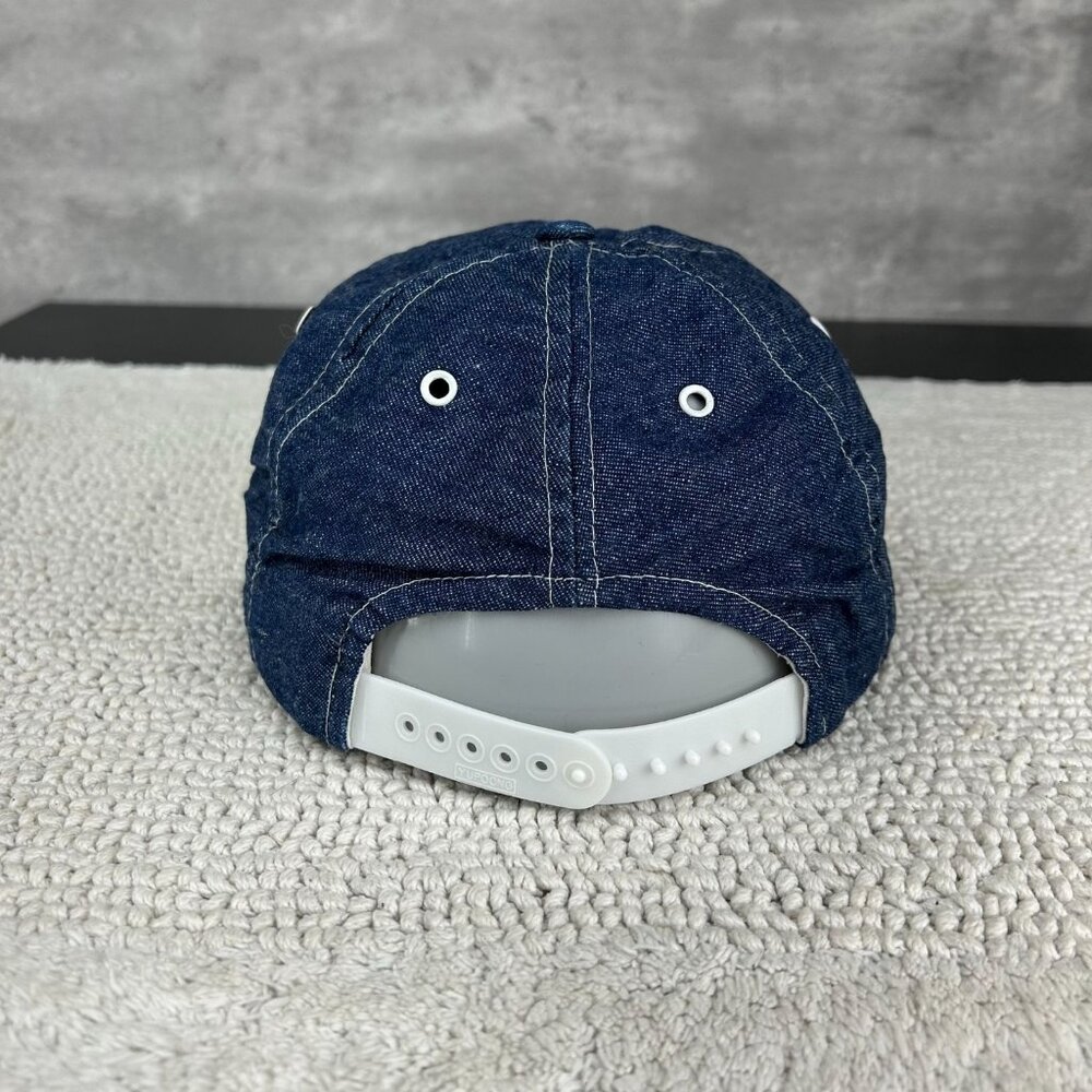 Vintage Kenna Welding Snapback Trucker Hat OSFA Denim Patch Cap Workwear Blue - Picture 4 of 8